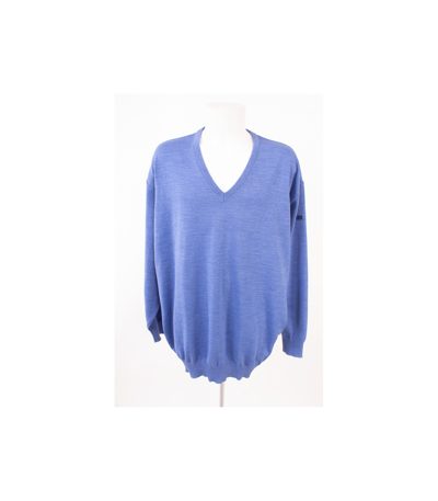 MAERZ Herren Pullover Merinowolle Gr. 70 Reine Blau Wolle Neu