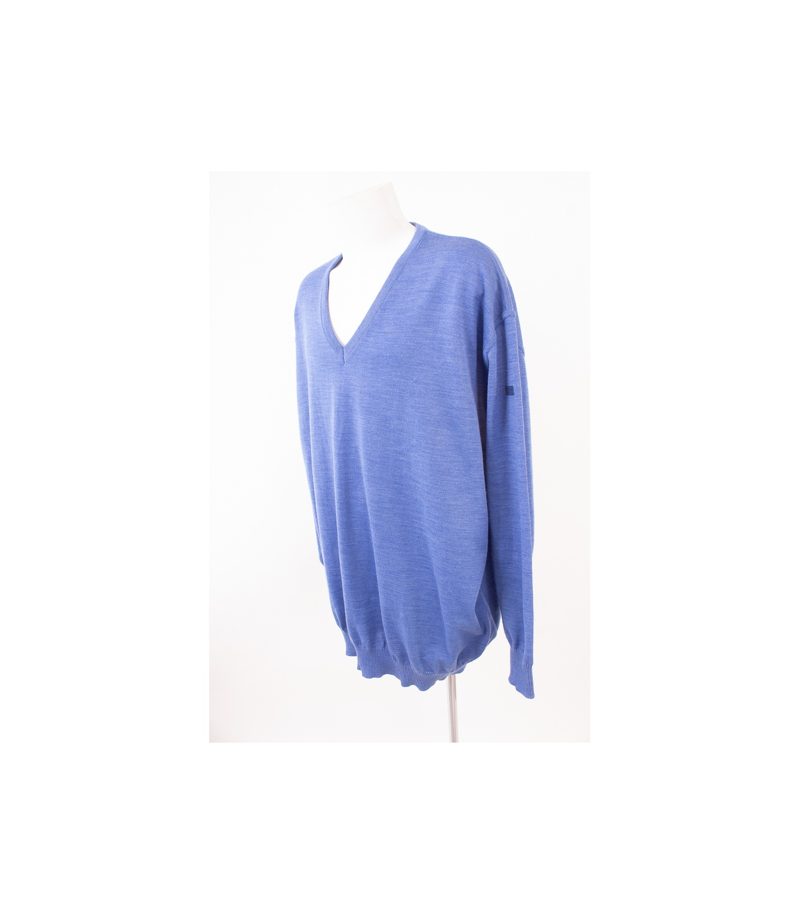 MAERZ Herren Pullover Merinowolle Gr. 70 Reine Blau Wolle Neu – Foto 3