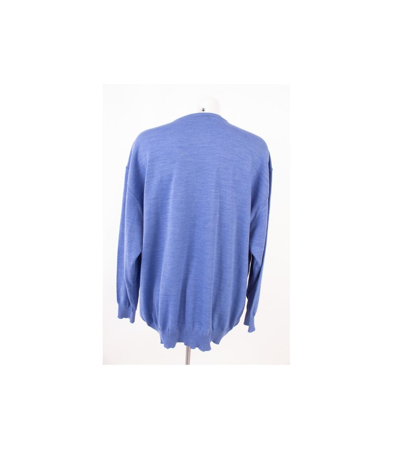 MAERZ Herren Pullover Merinowolle Gr. 70 Reine Blau Wolle Neu – Foto 5