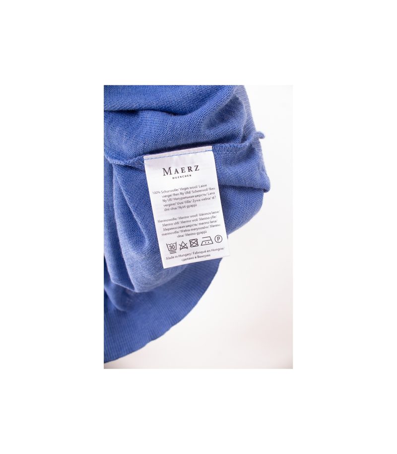 MAERZ Herren Pullover Merinowolle Gr. 70 Reine Blau Wolle Neu – Foto 7