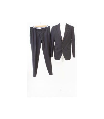 TAGLIATORE Herren Anzug Sakko Hose 100´S Gr. 50/7/L Reine Super Wolle