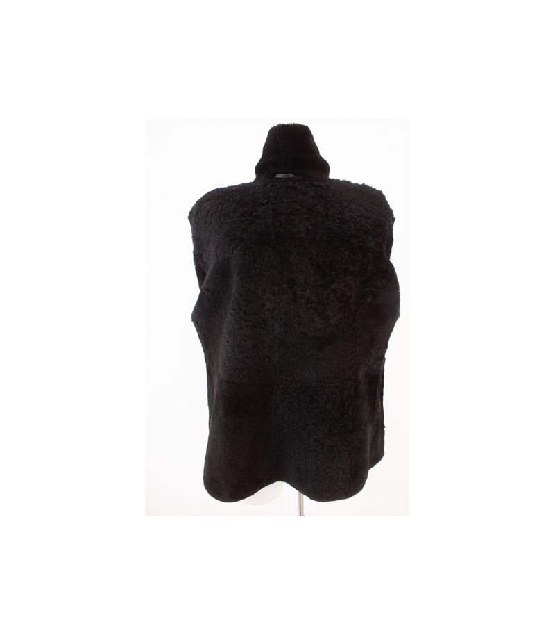 FOR EVER Leather for You Damen Jacke Lammfelljacke Winterjacke Gr. DE 42 Schwarz – Foto 7