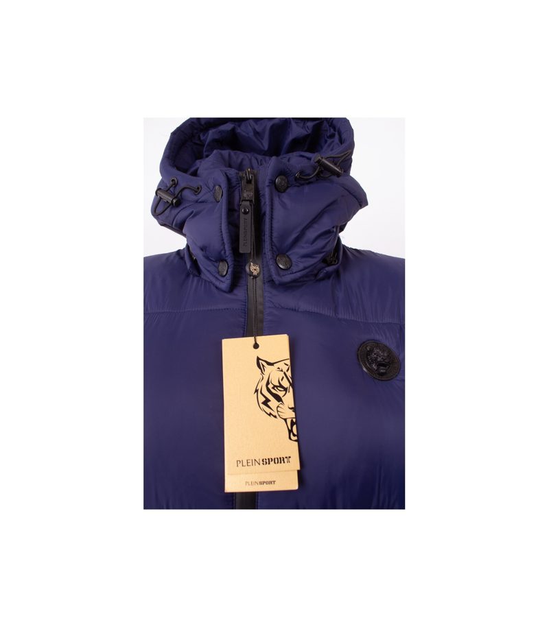 PLEIN SPORT Damen Mantel Wintermantel Blaulila DPPS301S Gr. DE IT 42 DE 36 Neu – Foto 6