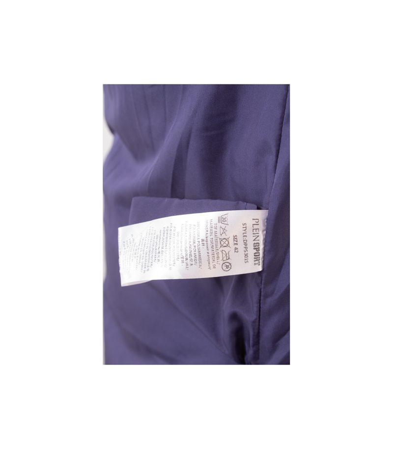 PLEIN SPORT Damen Mantel Wintermantel Blaulila DPPS301S Gr. DE IT 42 DE 36 Neu – Foto 10