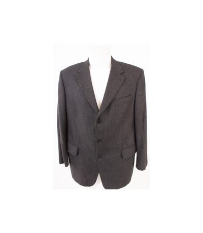 Tom Rusborg Herren Sakko Anthrazitgrau Gr. 26,5 Reines Kaschmir Cashmere