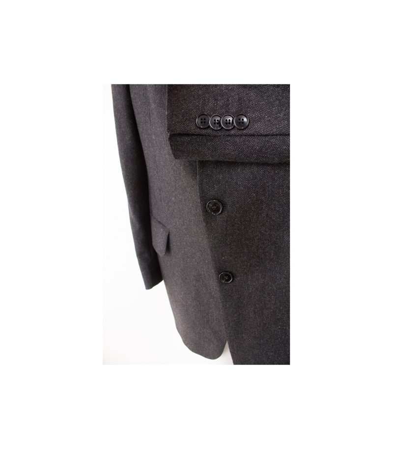 Tom Rusborg Herren Sakko Anthrazitgrau Gr. 26,5 Reines Kaschmir Cashmere – Foto 5
