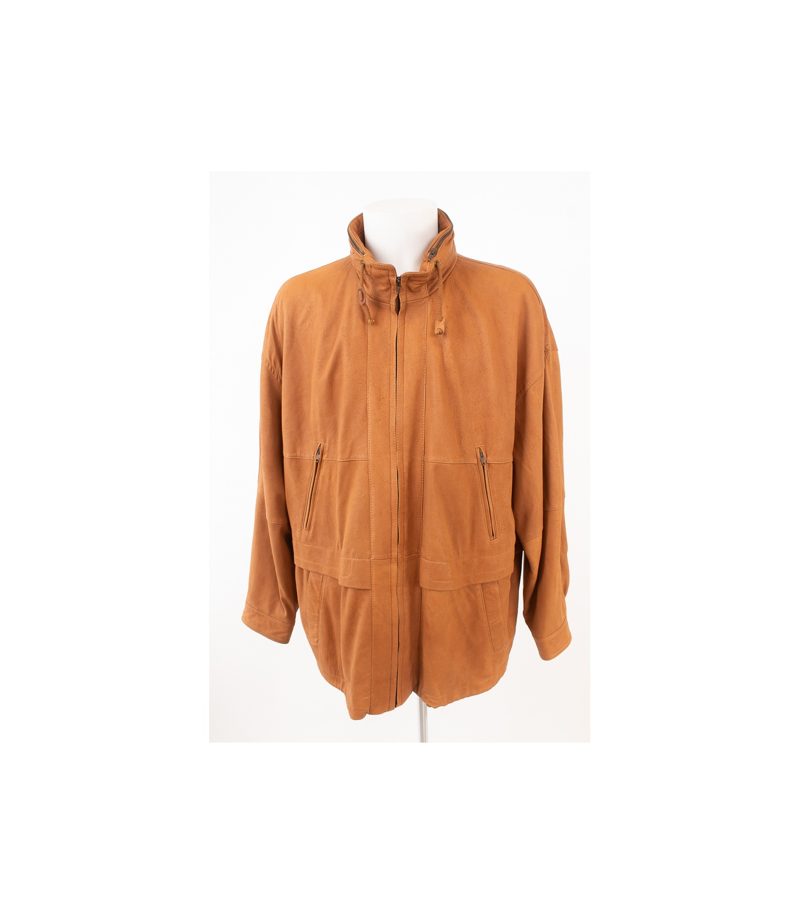 CHRIST Herren Lederjacke Gr. 54 Braun Leder – Foto 1