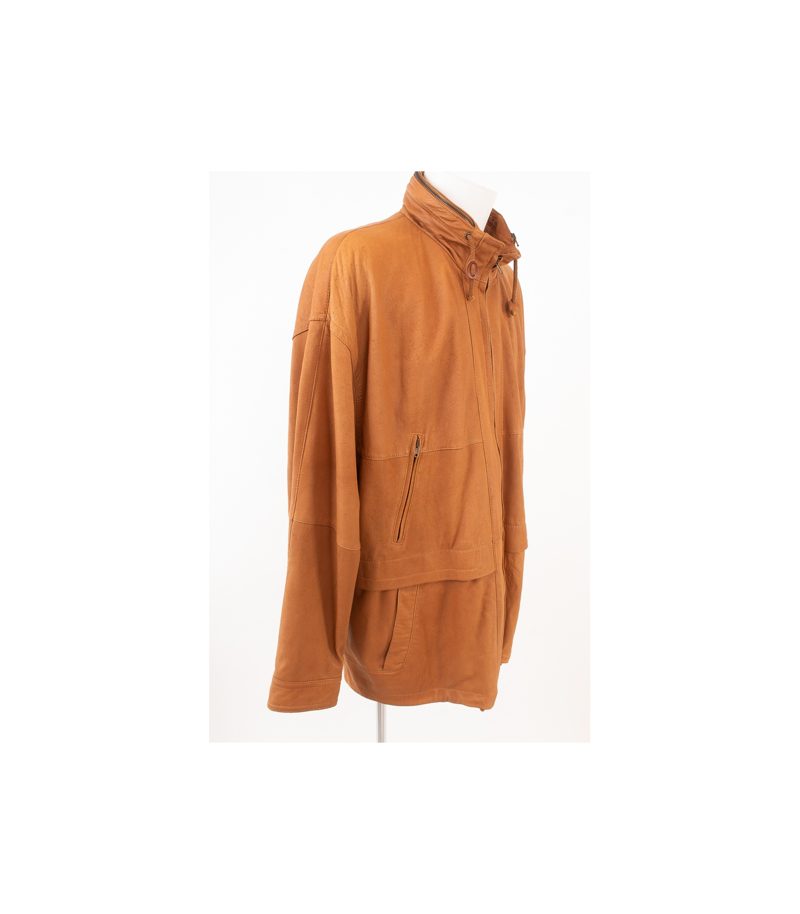 CHRIST Herren Lederjacke Gr. 54 Braun Leder – Foto 2