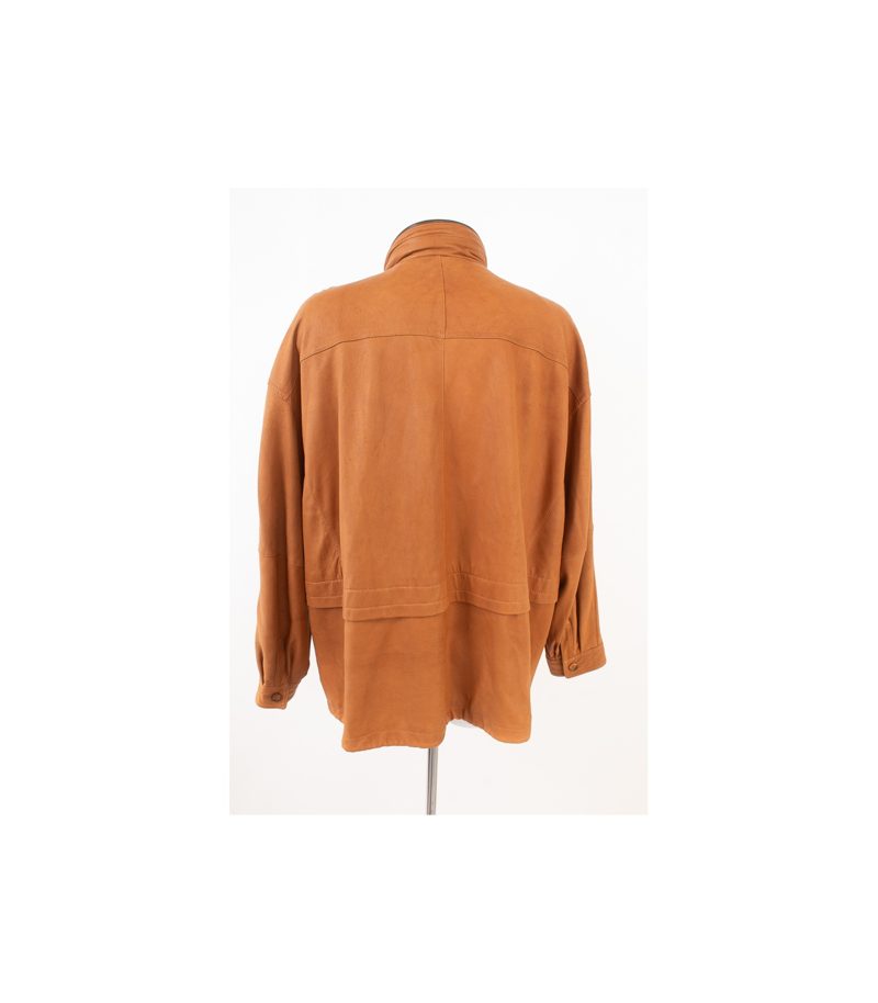 CHRIST Herren Lederjacke Gr. 54 Braun Leder – Foto 4