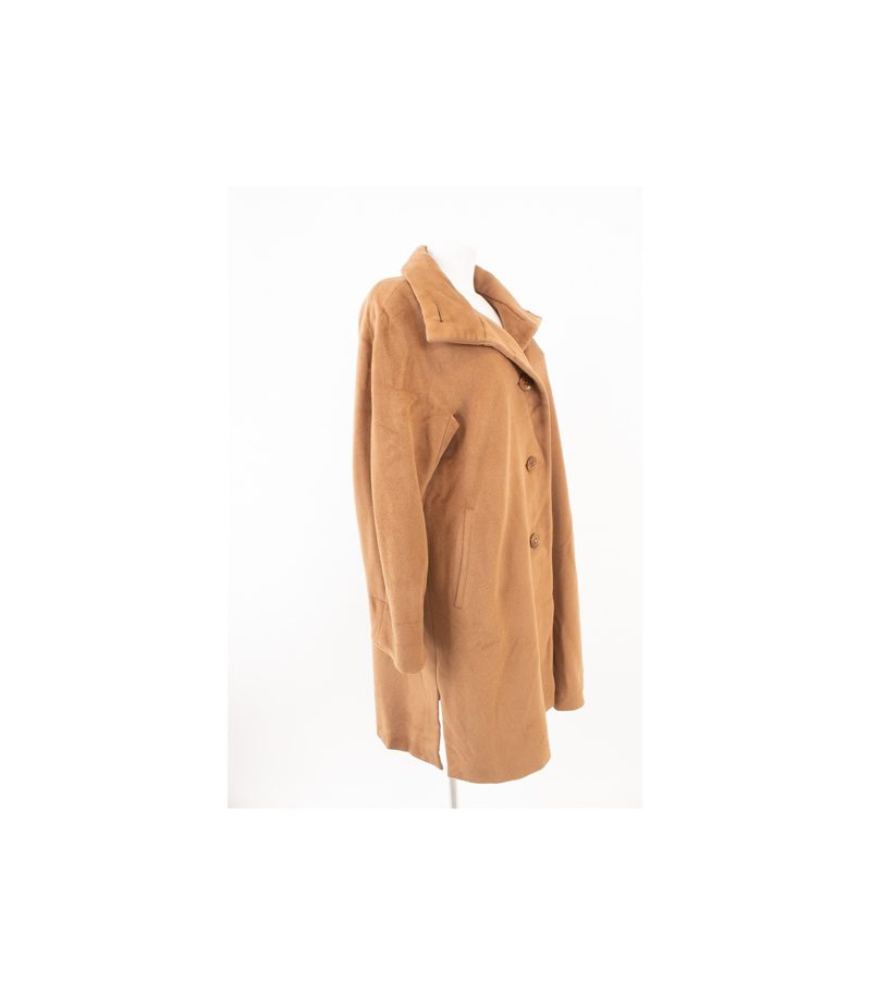 YELL Damen Mantel Wollmantel Gr. DE 42 Beige Angora Wolle Kaschmir Cashmere – Foto 2