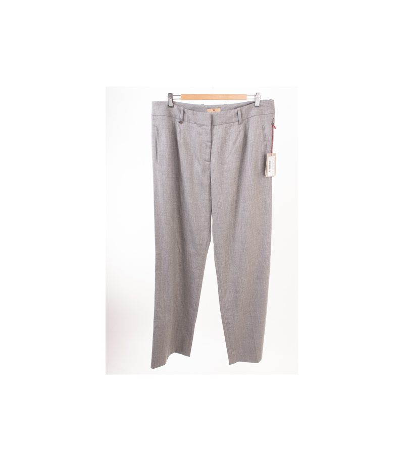 AIGNER Damen Hose Wollhose Stretch Gr. DE 46 Grau Neu – Foto 1