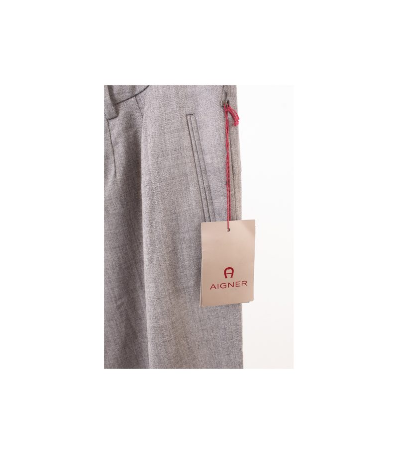 AIGNER Damen Hose Wollhose Stretch Gr. DE 46 Grau Neu – Foto 4