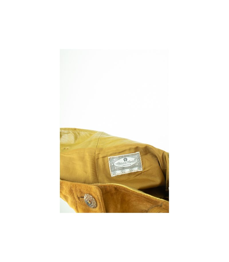 Etienne Aigner Damen Kurze Hose Lederhose Veloursleder Gr. DE 42 Leder – Foto 5