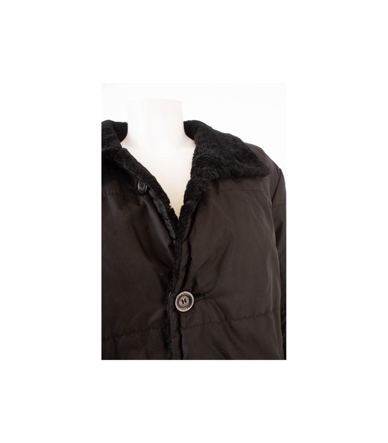 CHRIST Damen Mantel Wendemantel Gr. DE 42 Schwarz Leder – Foto 6