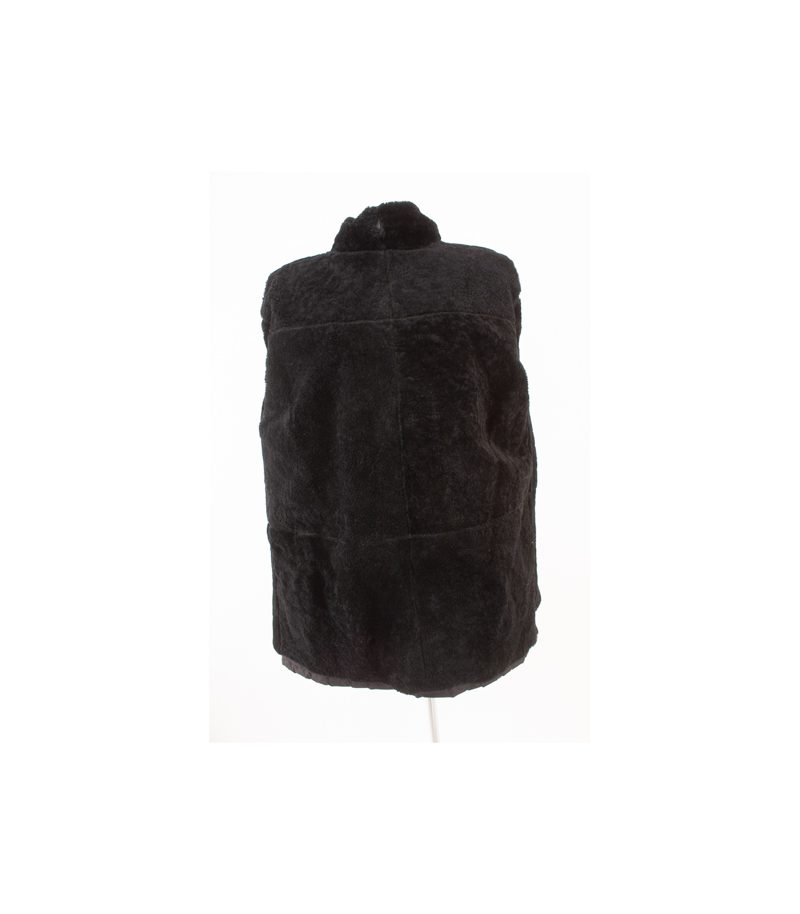 CHRIST Damen Mantel Wendemantel Gr. DE 42 Schwarz Leder – Foto 8