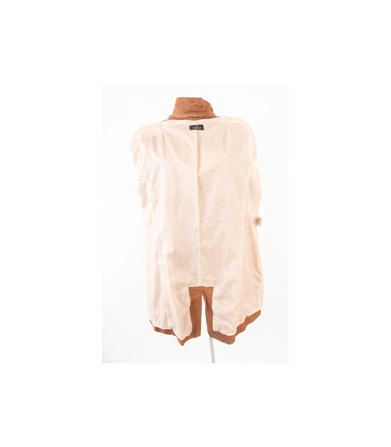 MADELEINE Damen Mantel Lederjacke Gr. DE 42 Braun Leder – Foto 6