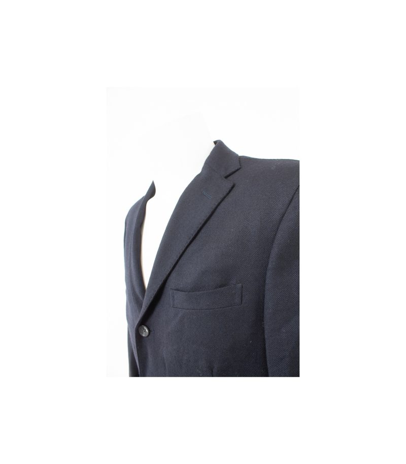 Boglioli Herren Sakko - Modell: T2902E Gr. 50 Reine Blau Schwarz Wolle – Foto 5