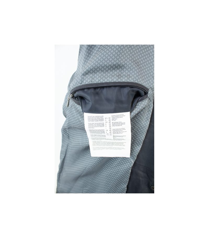 bugatti Herren Lederjacke Steppjacke Gr. 48 Blau Leder – Foto 7