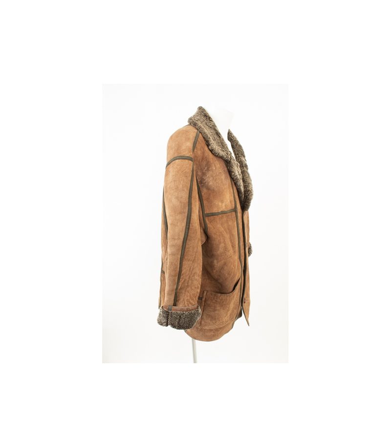 CHRIST Herren Mantel Lammfellmantel Gr. 52 Leder – Foto 2
