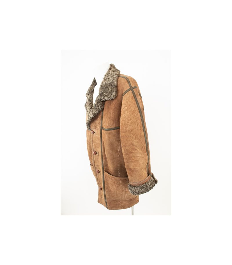 CHRIST Herren Mantel Lammfellmantel Gr. 52 Leder – Foto 3
