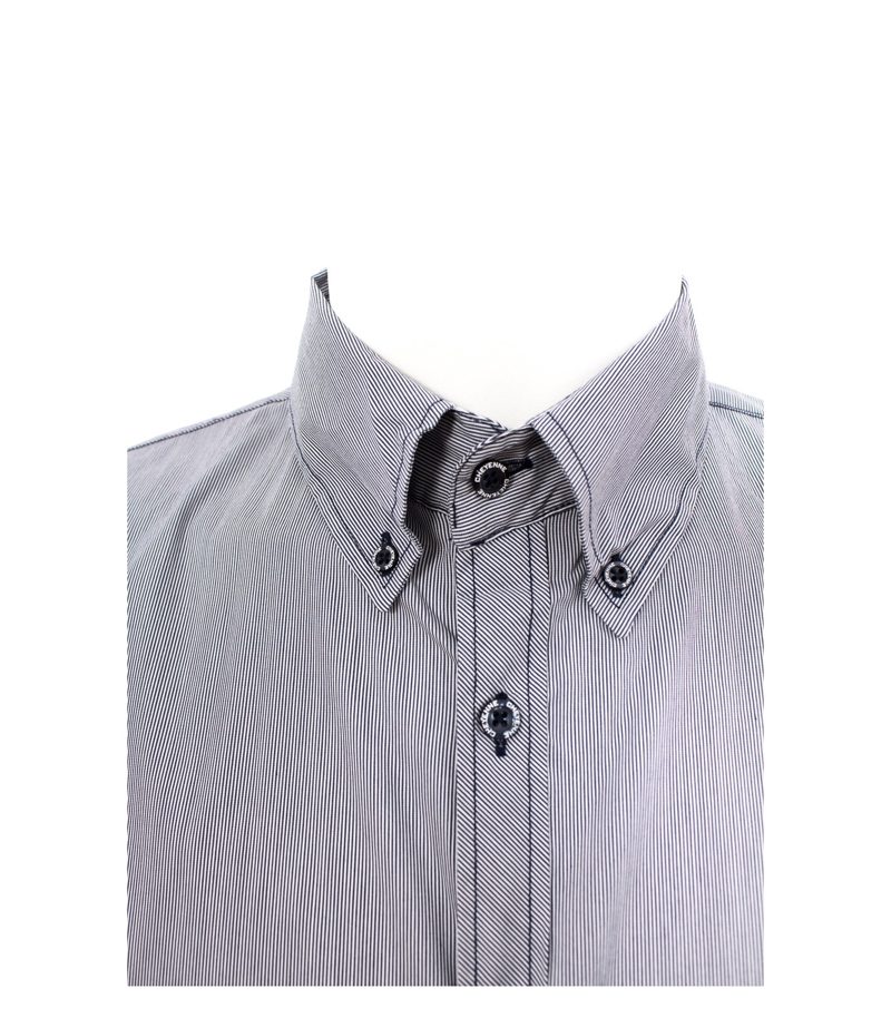 CHEYENNE Herren Hemd Slim Fit gestreift Gr. M Blau Weiß NEU – Foto 2