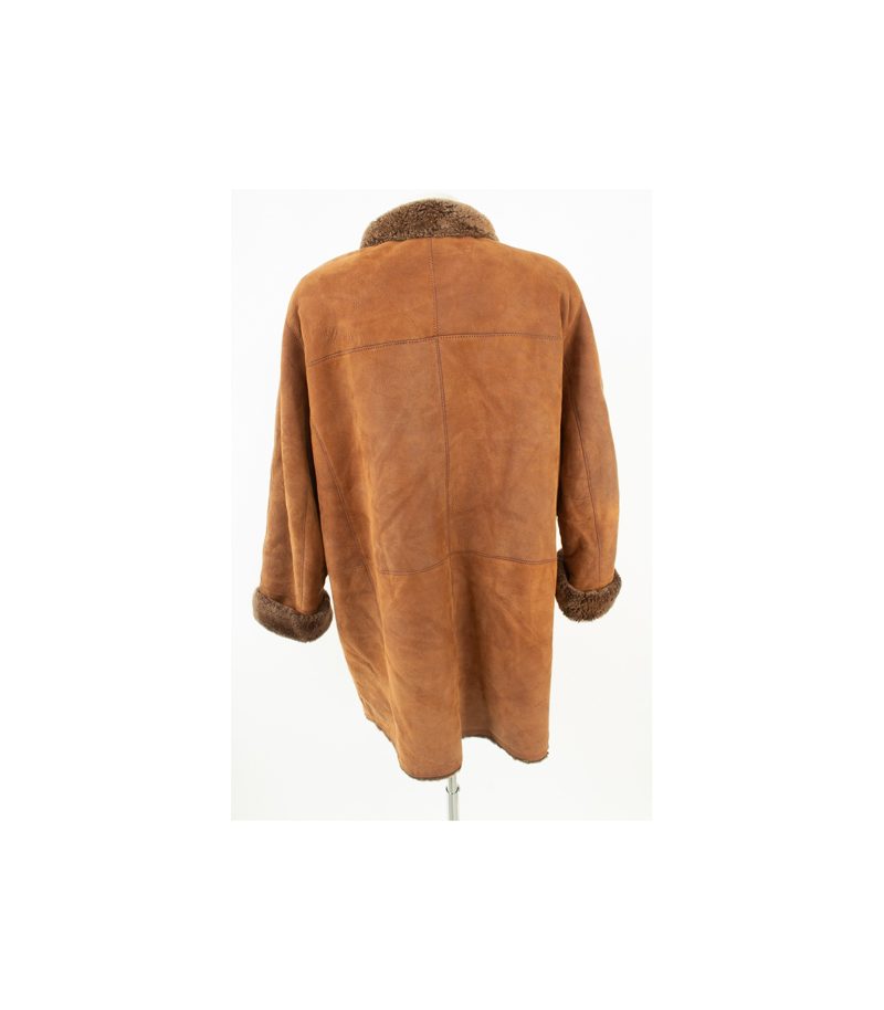 HIDE SOCIETY CANADA Damen Mantel Lammfellmantel Gr. DE 44 Braun – Foto 6