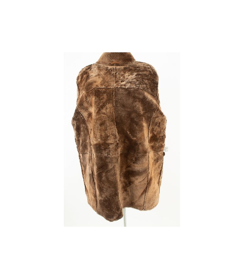 HIDE SOCIETY CANADA Damen Mantel Lammfellmantel Gr. DE 44 Braun – Foto 8