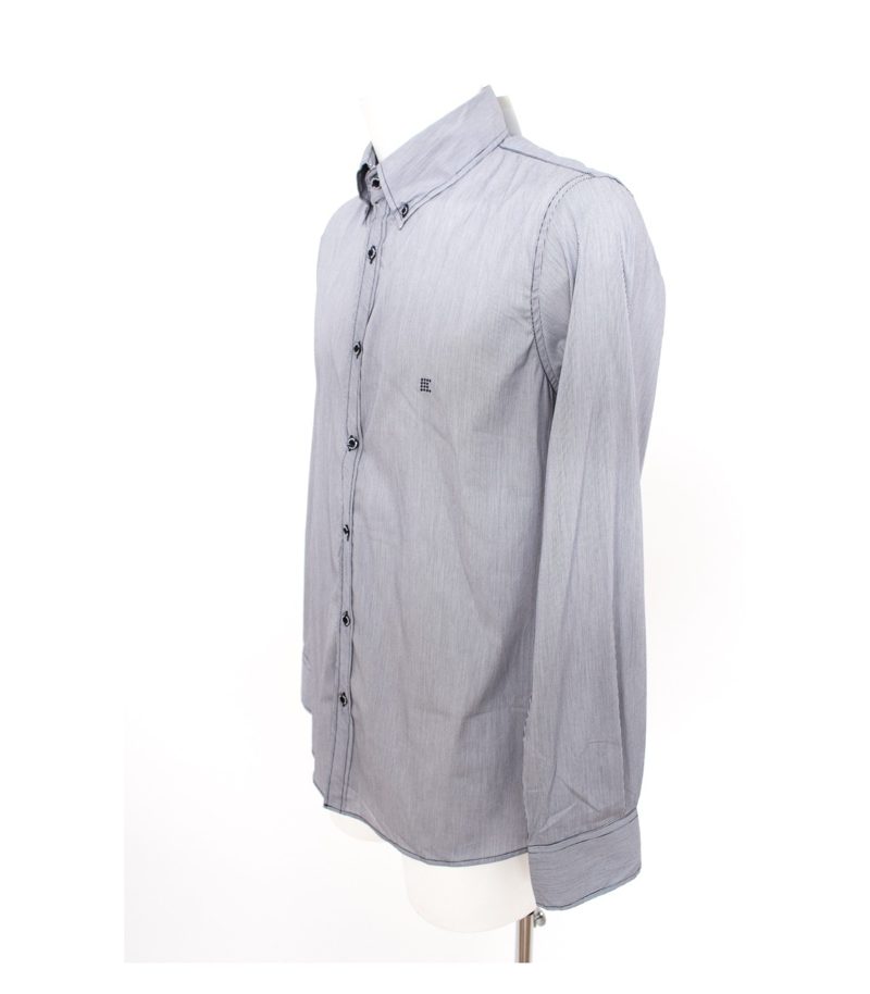 CHEYENNE Herren Hemd Slim Fit gestreift Gr. M Blau Weiß NEU – Foto 3