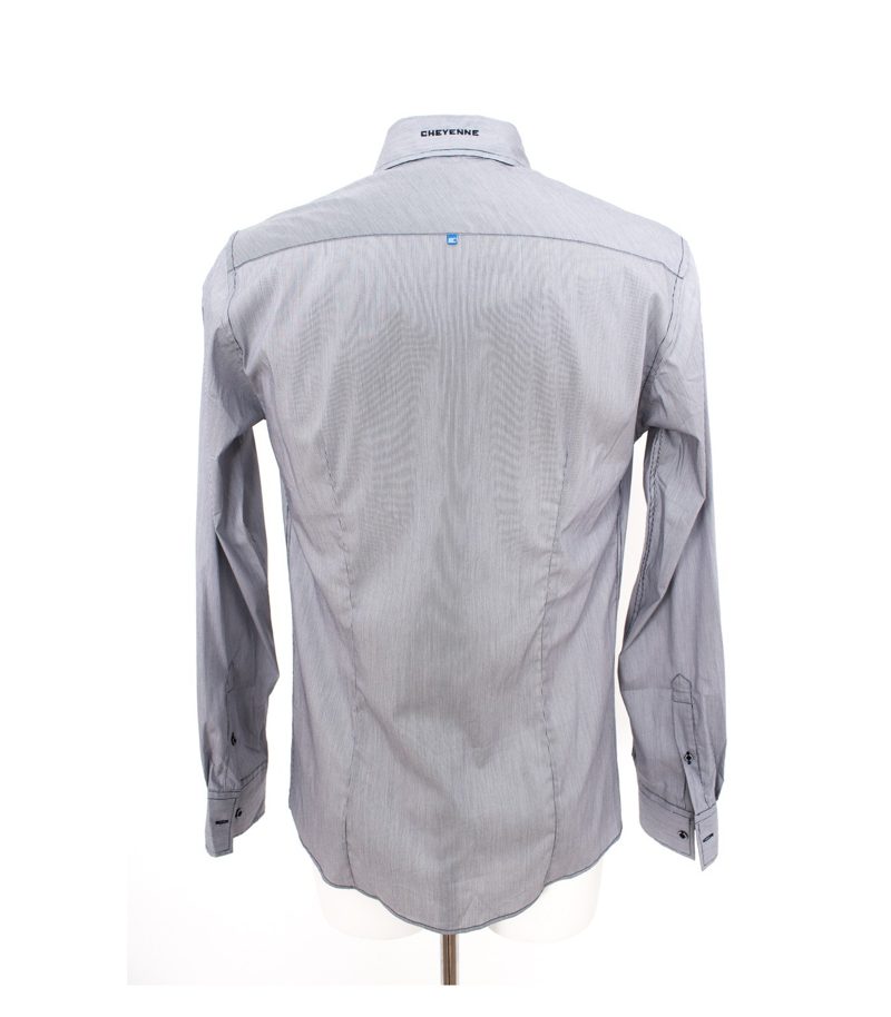 CHEYENNE Herren Hemd Slim Fit gestreift Gr. M Blau Weiß NEU – Foto 4