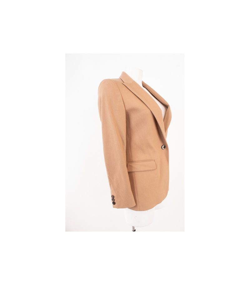 RENE LEZARD Damen Blazer Gr. DE 36 Beige Wolle Angora – Foto 2