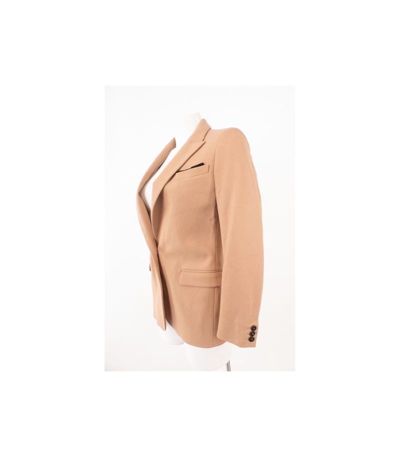 RENE LEZARD Damen Blazer Gr. DE 36 Beige Wolle Angora – Foto 3