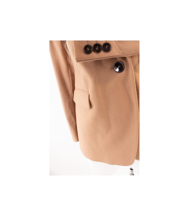 RENE LEZARD Damen Blazer Gr. DE 36 Beige Wolle Angora – Foto 5