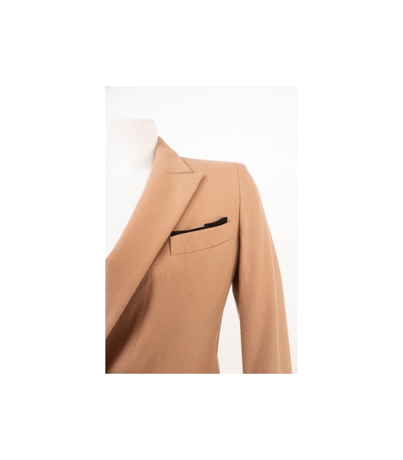 RENE LEZARD Damen Blazer Gr. DE 36 Beige Wolle Angora – Foto 6