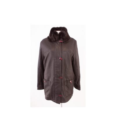 Walbusch Detlev Albers Damen Lederjacke Gr. 20 Braun