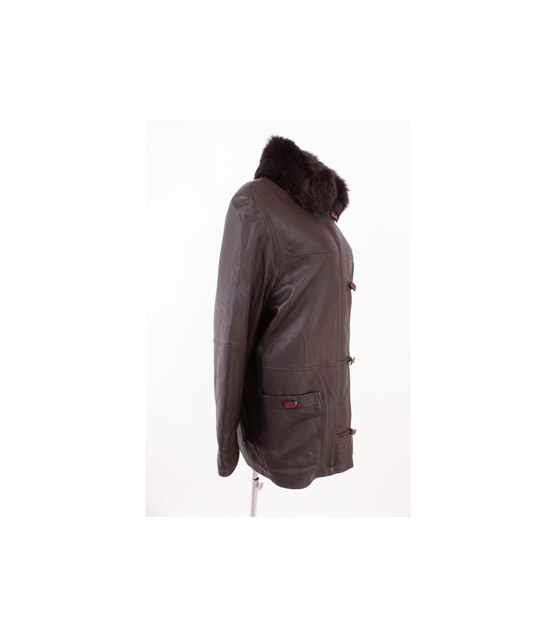 Walbusch Detlev Albers Damen Lederjacke Gr. 20 Braun – Foto 2