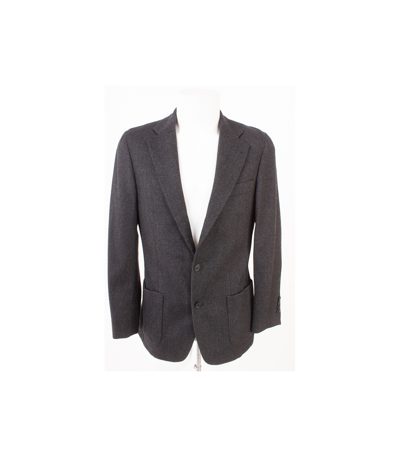 ROLF LANG Sartoria Herren Sakko & Kaschmi Gr. 90 Grau Wolle Cashmere