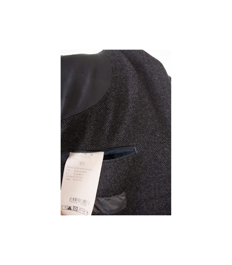 ROLF LANG Sartoria Herren Sakko & Kaschmi Gr. 90 Grau Wolle Cashmere – Foto 9
