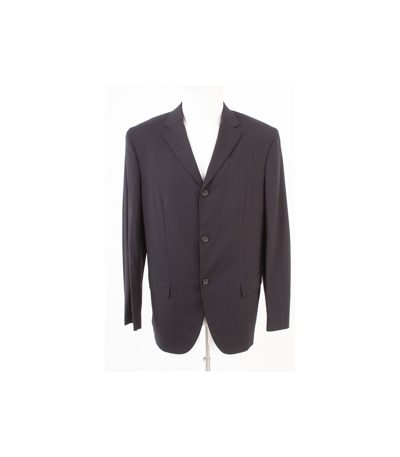 JIL SANDER Herren Sakko Gr. 50 Blau Wolle