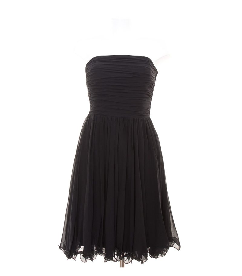 LAUREL II NIGHT Damen Kleid Korsettkleid Gr. 38 Schwarz Seide – Foto 1
