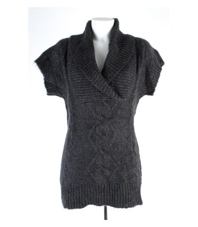 HALLHUBER Damen Pullover Pulli Kurzarm Gr. XL Mohair Strick