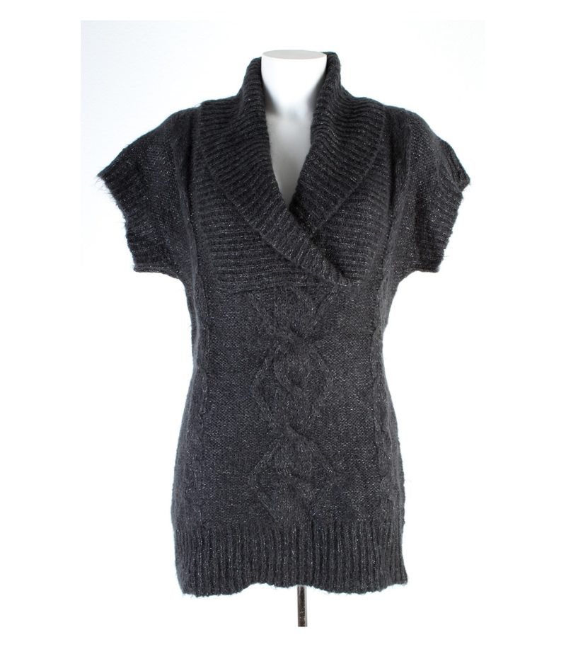 HALLHUBER Damen Pullover Pulli Kurzarm Gr. XL Mohair Strick – Foto 1