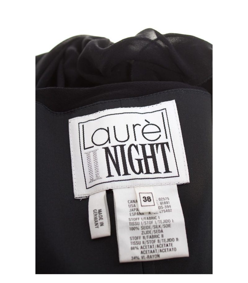 LAUREL II NIGHT Damen Kleid Korsettkleid Gr. 38 Schwarz Seide – Foto 4