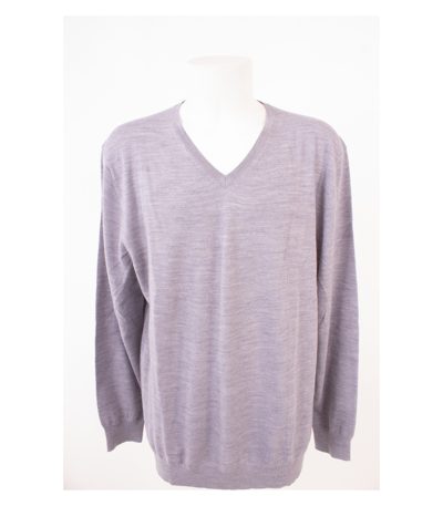 LAWRENCE GREY Herren Pullover Merinowolle Grau-Blau Gr. 4XL Wolle Neu