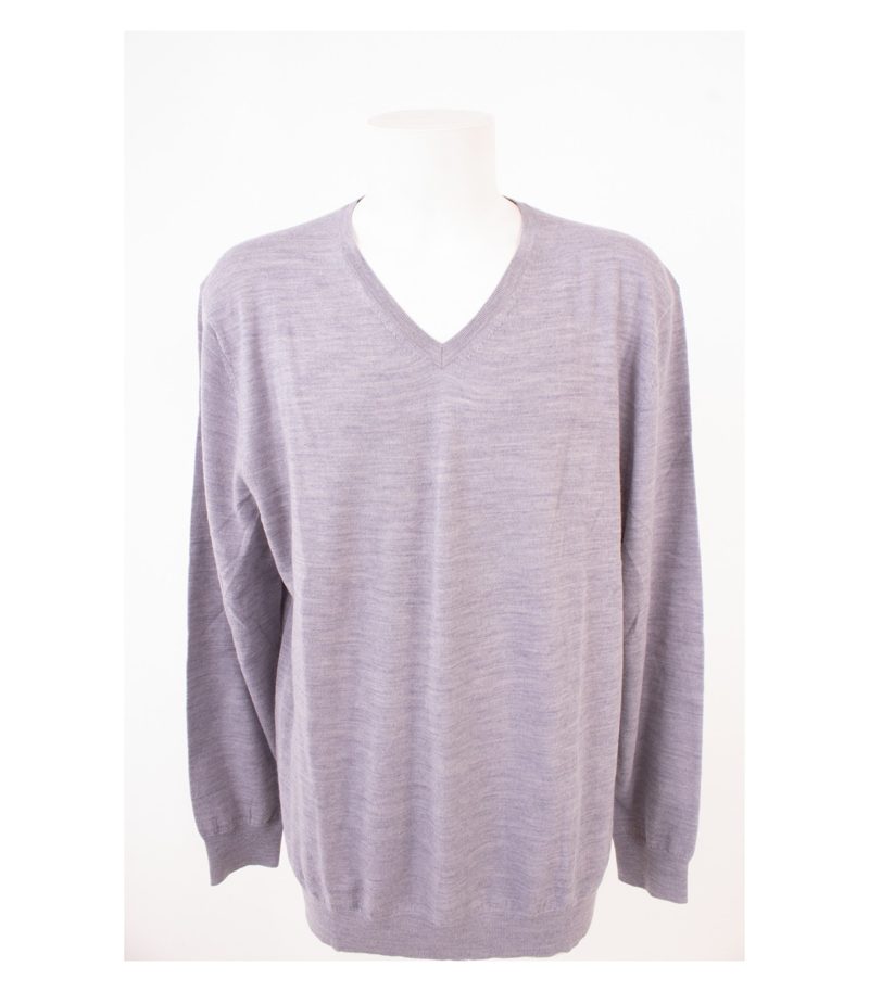 LAWRENCE GREY Herren Pullover Merinowolle Grau-Blau Gr. 4XL Wolle Neu – Foto 1
