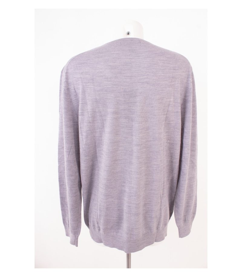 LAWRENCE GREY Herren Pullover Merinowolle Grau-Blau Gr. 4XL Wolle Neu – Foto 2