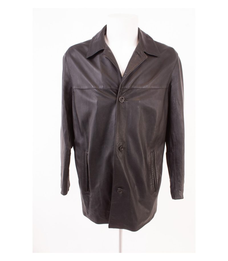 strellson Herren Lederjacke Gr. 52 Schwarz Leder – Foto 1