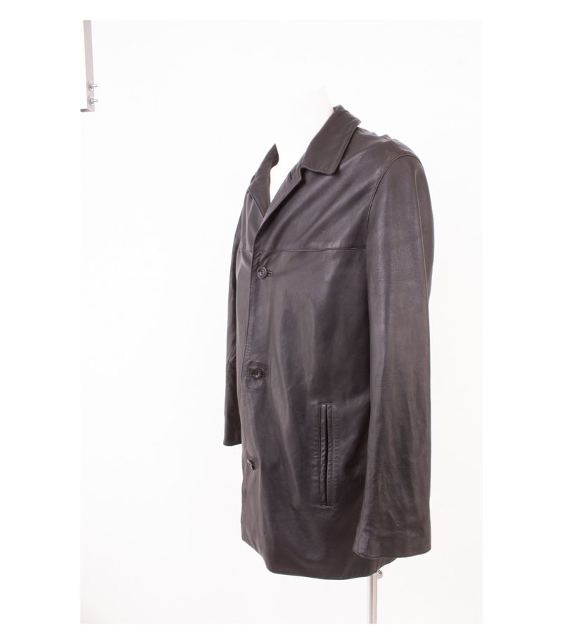 strellson Herren Lederjacke Gr. 52 Schwarz Leder – Foto 3