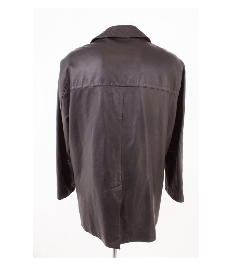 strellson Herren Lederjacke Gr. 52 Schwarz Leder – Foto 4