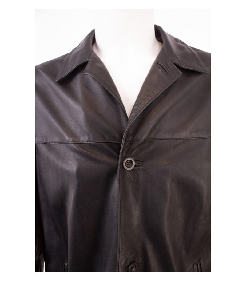 strellson Herren Lederjacke Gr. 52 Schwarz Leder – Foto 5