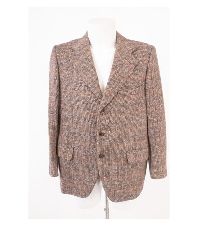 Brioni Herren Sakko Jackett Gr. 26 Mehrfarbig Tweed